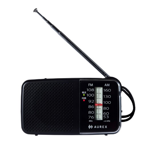 AUREX LEDライト付きホームラジオ AX-HR20(K) 【kw0240-0510】