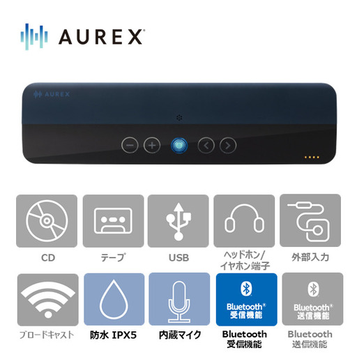 AUREX ワイヤレススピーカー AX-FL10(L) 【kw0240-0508-2】