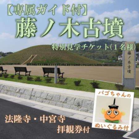 【専属ガイド付】藤ノ木古墳を限定見学　斑鳩の里満喫セット(1名様用)【1778765】
