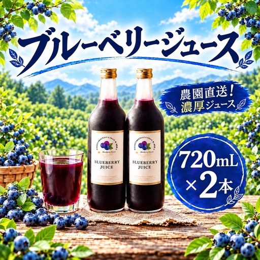 ジュース ブルーベリー 2本 [ ブルーベリージュース ]