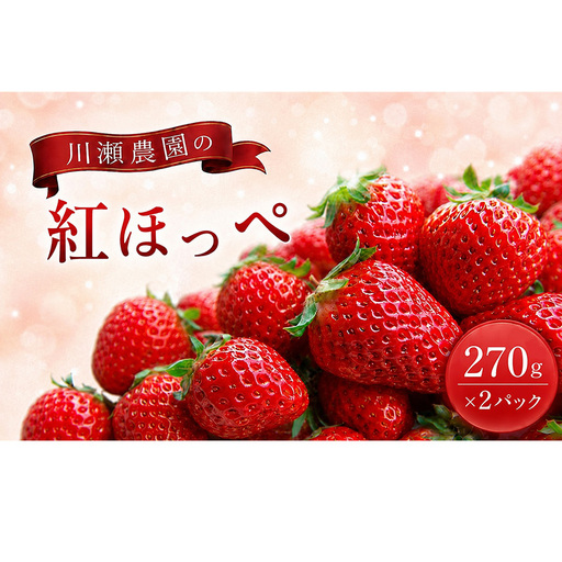 川瀬農園の紅ほっぺ　2パック