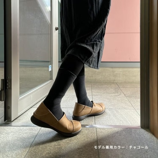 NUKATO 締め付けない あったか靴下 足裏パイル  男女兼用 米ぬか保湿  日本製  鈴木靴下：23～25cmチャコール