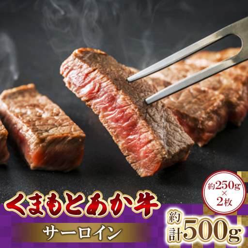 くまもとあか牛サーロイン　250g×2枚　計500g(益城町)【配送不可地域：離島】【1781894】