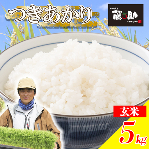 新米 [先行予約][令和8年産] つきあかり 玄米 5kg [2026年11月上旬より順次発送開始予定]/ 十一代目藤助 米 お米 げんまい 国産 岩手県産 八幡平市産 農家直送