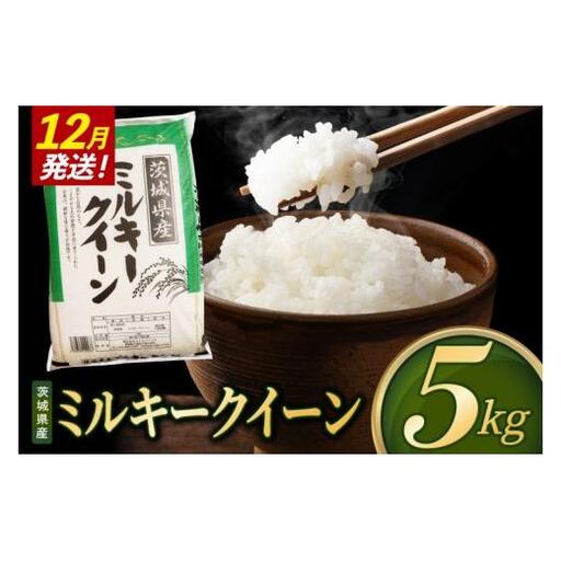 米 ミルキークイーン 精米 5kg 令和8年産 茨城県産 お米 こめ コメ ごはん 白米 みるきーくいーん 茨城県産米 単一米 単一原料米 送料無料 国産 数量限定（85-R8i253_12）