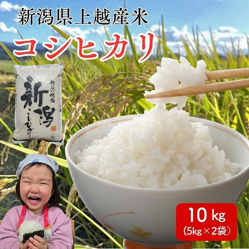 令和8年産 先行予約 新潟県 上越市産米 コシヒカリ 10kg（5kg×2） こしひかり 新米 精米 米ヴィレッジさんわ 上越市三和区