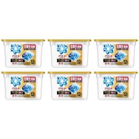 P&G アリエールジェルボール プロパワー 99%抗菌+防カビ 本体(12個入り)×6個