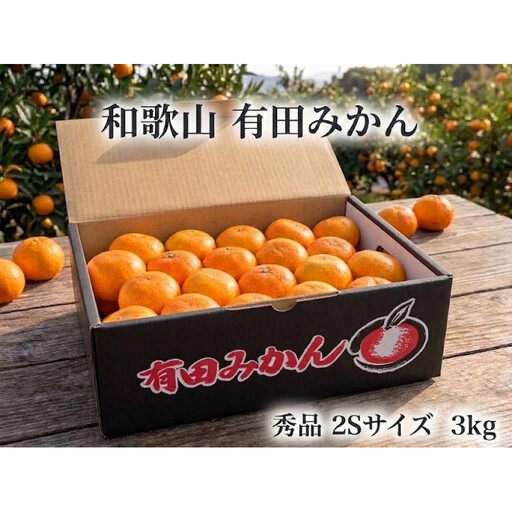 ［秀品・サイズ２Ｓ］まる隆果樹園　和歌山有田産！早生みかん≪3kg≫［予約販売］