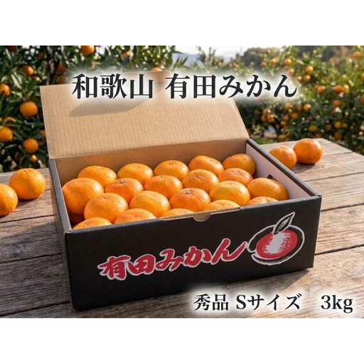 ［秀品・サイズＳ］まる隆果樹園　和歌山有田産！早生みかん≪3kg≫［予約販売］
