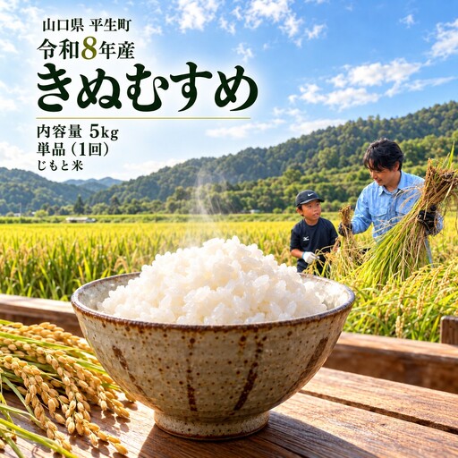 令和8年度産 山口県産 きぬむすめ 5㎏ 