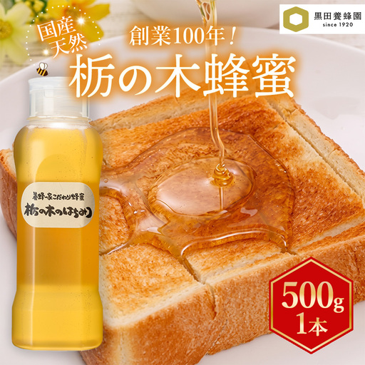 [創業100年] 蜂蜜 国産 栃の木 500g×1 | はちみつ ハニー とち蜜 トチノキ