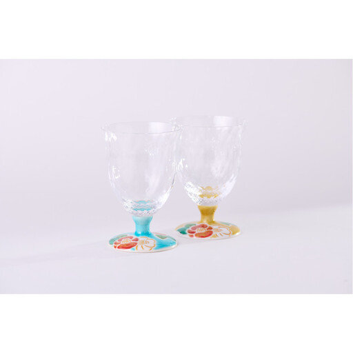 ペアフリーグラス小(格子)山茶花