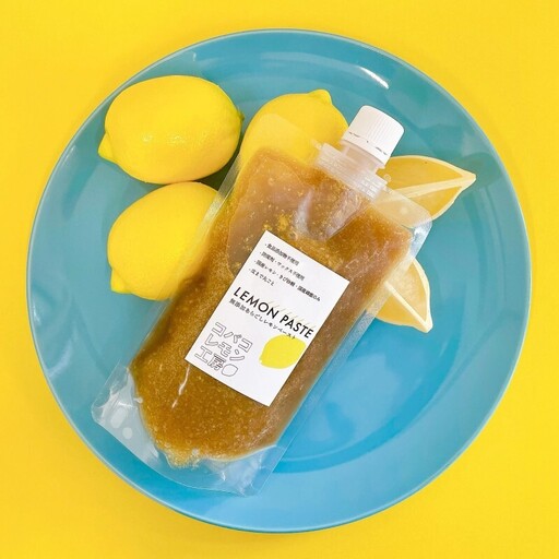 あらごしレモンペースト（きび糖）キャップ付 300gサイズ 3パック