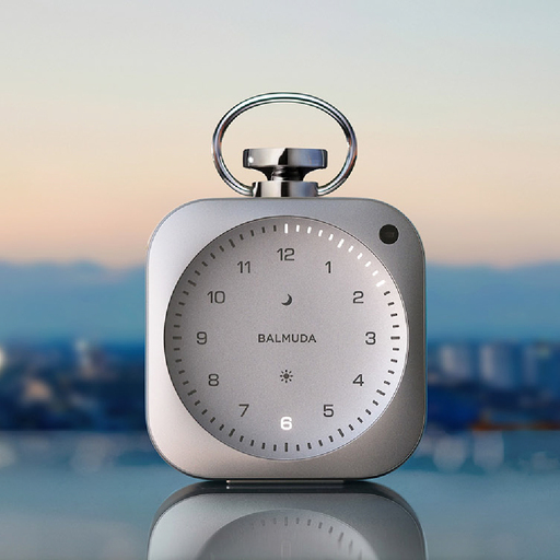 BALMUDA The Clock シルバー バルミューダ 時計 置き時計 パーソナルクロック シンプル アルミニウム リビング オフィス オシャレ 雑貨