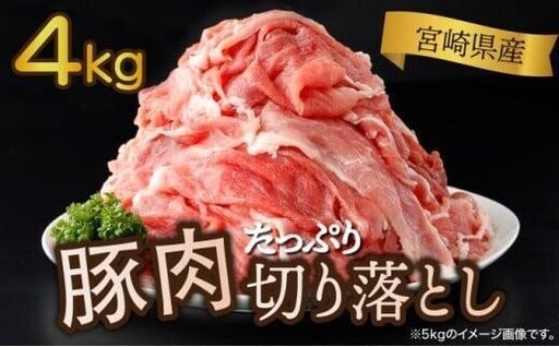 《2026年11月発送》豚肉切り落とし 250g×16パック 合計4kg_K033-027-11
