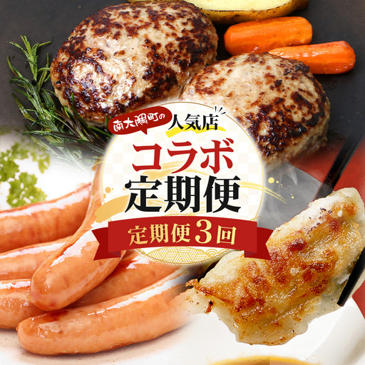 ≪定期便3回≫南大隅町 大人気店の自慢の味 コラボ定期便 NI-9