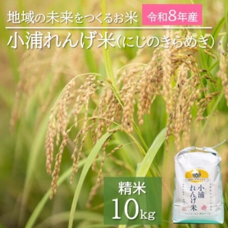 2026年産(令和8年産)新米!小浦れんげ米(にじのきらめき)【精白米】 10kg【1781366】