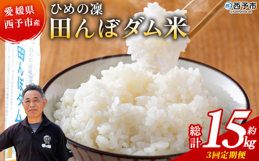 ＜令和8年産 愛媛県西予市産 ひめの凜 田んぼダム米 約5kg（定期便3回）＞『入金確認後、お申込み月の翌月より配送を開始します』 特産品 キロ ひめのりん 西予応援米 宇和米 お米 コメ こめ 白米 精米 米 国産 愛媛県産 和みファーム 愛媛県 西予市【常温】UWN0008