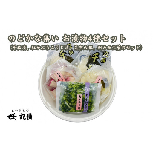 おつけもの丸長 のどかな集い 漬物 4種セット