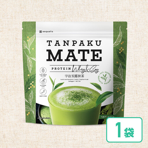 プロテイン タンパクメイト 宇治玉露抹茶味 1袋 TAMPAKU MATE ホエイ&ソイのWプロテイン 置き換えダイエット コラーゲン 1食あたり1000mg配合
