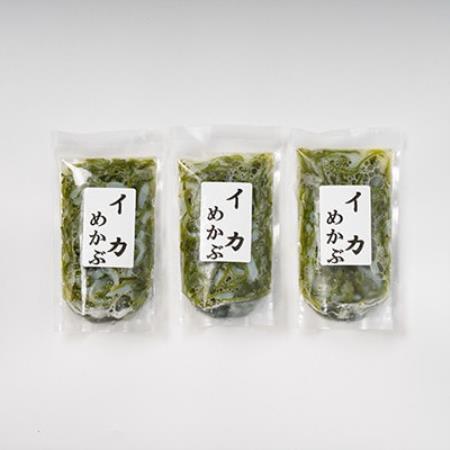 海鮮丼の具 川秀 イカめかぶ 100g×3袋 三陸産めかぶ 国産スルメイカ 冷凍 小分け 袋タイプ[配送不可地域:離島]