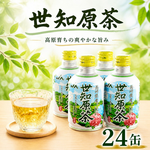[世知原茶] 世知原茶 290ml×24缶 お茶 緑茶 せちばる茶 缶 緑茶缶 日本茶 煎茶 缶飲料