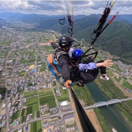 《500mコース》徳島にし阿波　どきどきタンデムパラグライダー体験【1786351】