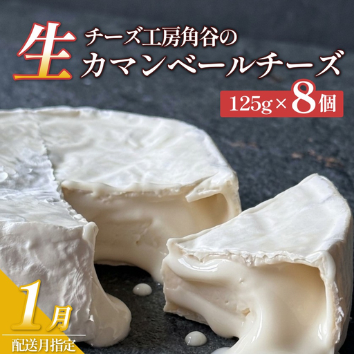 【1月配送】超熟「生」カマンベールチーズ 8個 チーズ工房角谷 KAKUYA カマンベール チーズ ちーず 地元産生乳使用 生乳 手造り クリーミー おつまみ デザート 北海道 安平町 安平