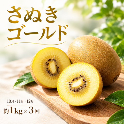 フルーツ 定期便 3回 キウイ ゴールドキウイ