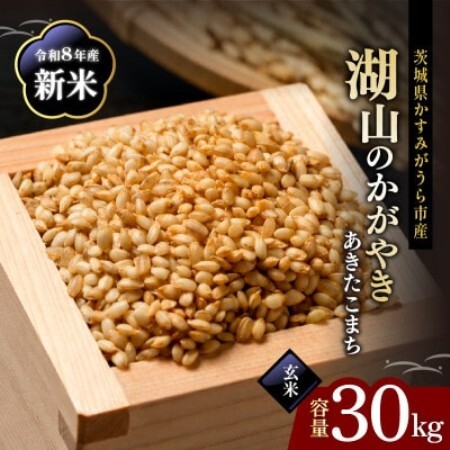 令和8年 新米 あきたこまち 玄米30kg 湖山のかがやき【1789466】