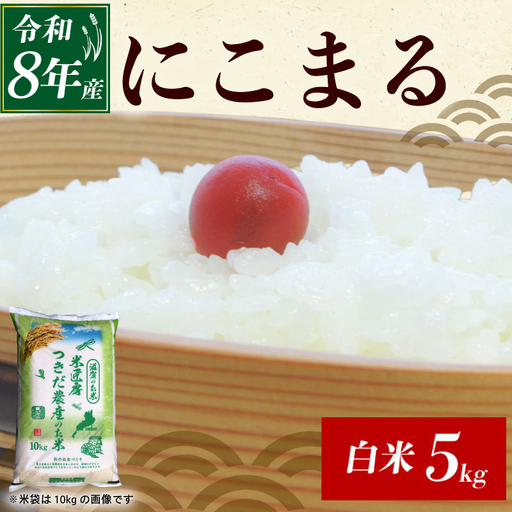 令和8年産 新米 にこまる 白米 5kg 精米 白米 滋賀 彦根