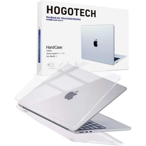 【堺市企画】Macbook カバー Air13inch M2～M5 クリア HOGOTECH