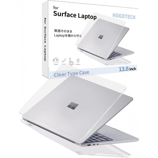 【堺市企画】surface カバー 13.8inch クリア HOGOTECH