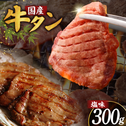 牛タン 厚切り牛タン 希少部位 国産 塩味 300g 2人前