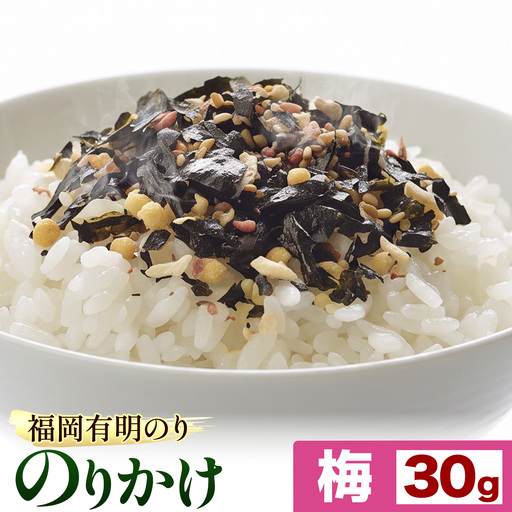 福岡 有明のり のりかけ 梅のりかけ 30g×1 株式会社江の浦本舗