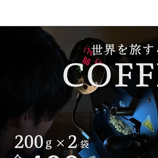店主おまかせ中煎り2種セット（200ｇ×2袋）／珈琲シカ。 コーヒー シングルオリジン エチオピア グアテマラ ブラジル インドネシア 焙煎豆 奈良県 宇陀市