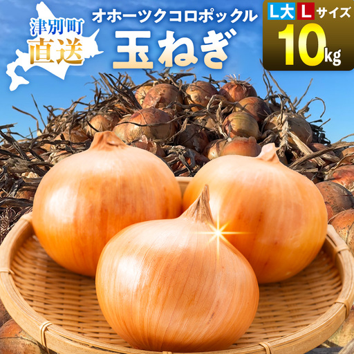 R8年産 玉ねぎ （L大玉・L玉混合） 10kg オホーツクコロポックル | 北海道津別町