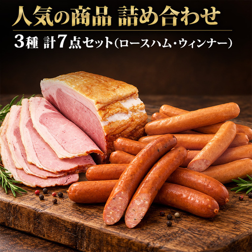 人気の商品詰め合わせ(ロースハム・ウィンナー) 加工肉 豚肉 豚 肉 お肉 加工食品 加工品 手造り ギフト 贈り物 プレゼント 神奈川県 綾瀬市
