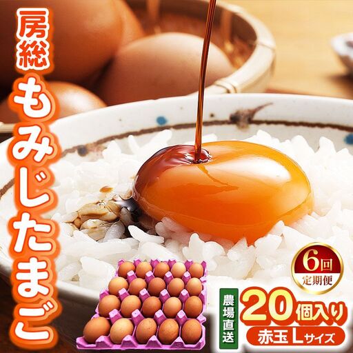 【定期便6回】 農場直送 房総もみじたまご Lサイズ20個  |三枝農場  赤卵 赤玉  君津市
