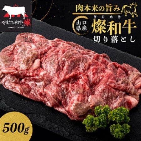 山口県産 燦(きらめき)和牛切り落とし 500g【配送不可地域：離島】【1776946】