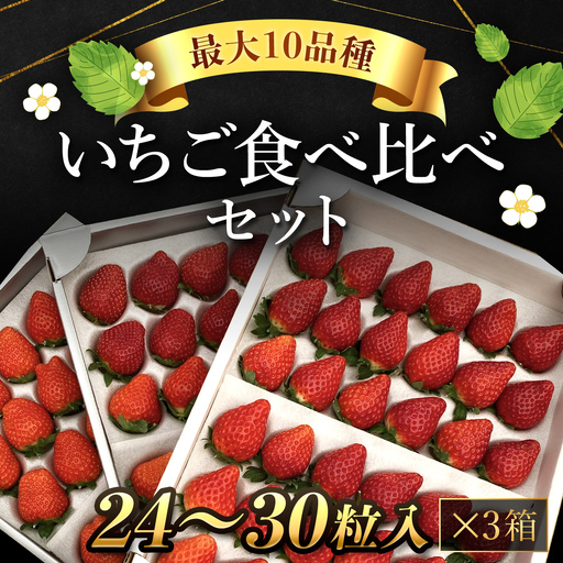 【先行予約】【2027年1月中旬より順次発送】いちご食べ比べセット（最大10品種の食べ比べ） SMAN004