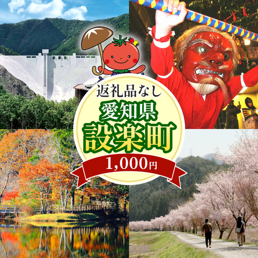 愛知県設楽町 応援寄付金[返礼品なし]応援受付 選べる寄付金額 1000円