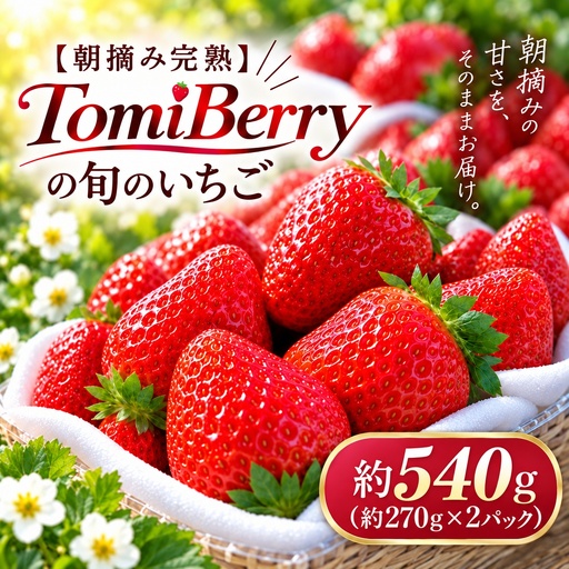 [朝摘み完熟]TomiBerryの旬いちご 2パック|10品種から旬のいちごをお届け(2027年1月上旬から順次発送〜5月発送予定)[tmbr0001]