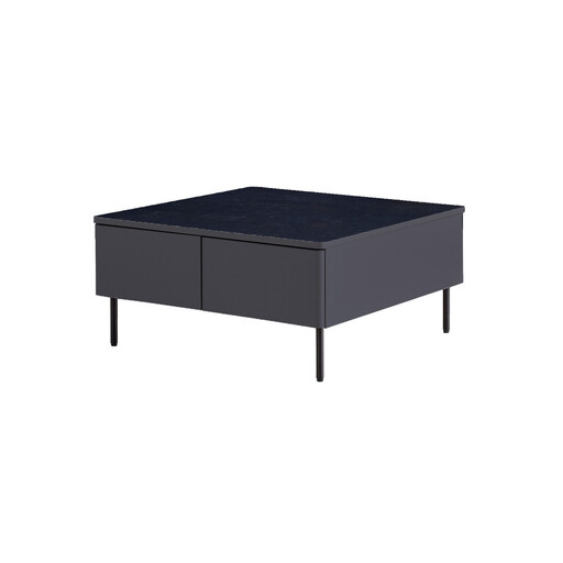 リビングテーブル 80cm MLT-242＜ダークグレー＞【モーブル】【大川家具】
