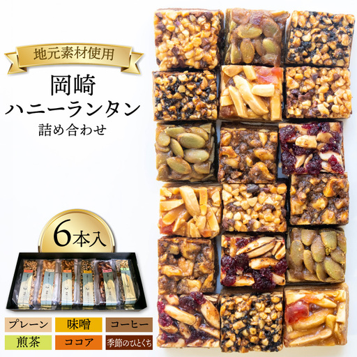 焼菓子 岡崎ハニーランタン 詰め合わせ 6本入