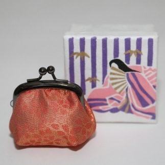 【西陣活性化を応援！】西陣織がま口（桜）