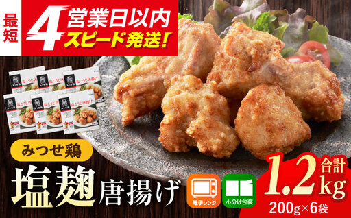 みつせ鶏からあげ 6袋  塩こうじからあげ[FAE183]