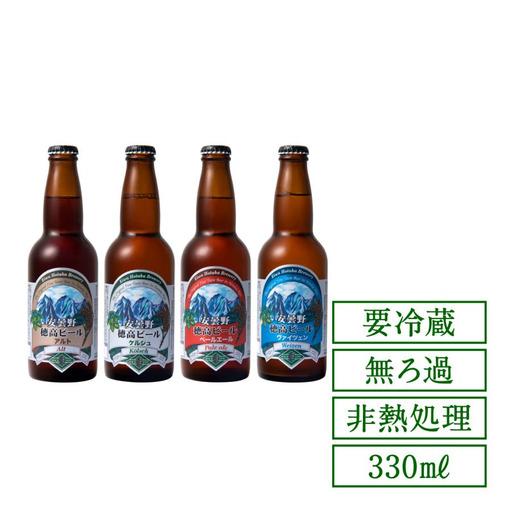 穂高ビール飲み比べ4本セット