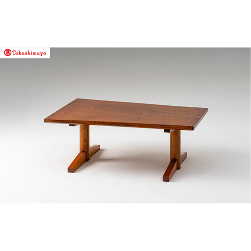 [高島屋選定品][キグミデザイン&クラフト]楢拭漆座卓