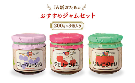 ジャムセット JA新おたる ブルーベリーリンゴ 北海道産 ジャムセット【200g×3個】
